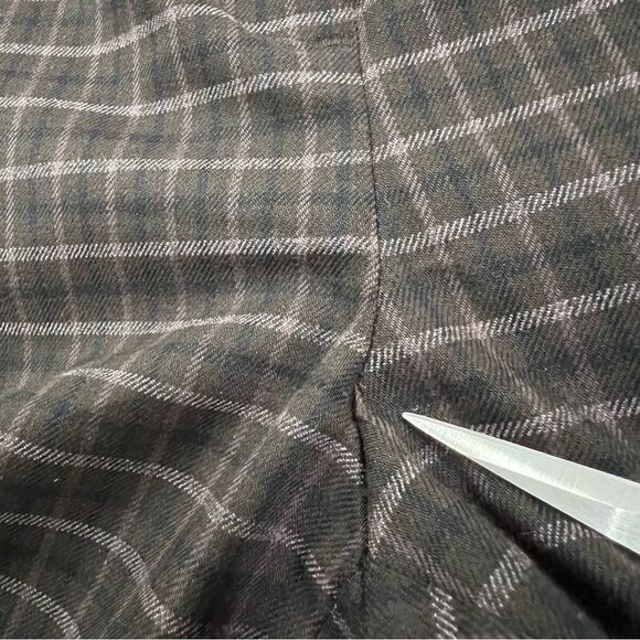 Loft High Waist Skinny Work dressy formal preppy pants Plaid 6P dark academia - Picture 7 of 11